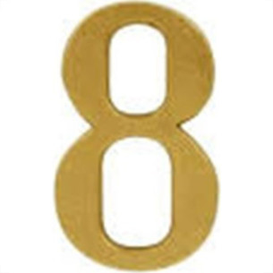 Numero Colonial Pvc Caiado 8 - Kit C/10