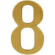 Numero Colonial Pvc Caiado 8 - Kit C/10