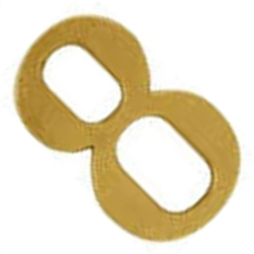 Numero Colonial Pvc Caiado 8 - Kit C/10
