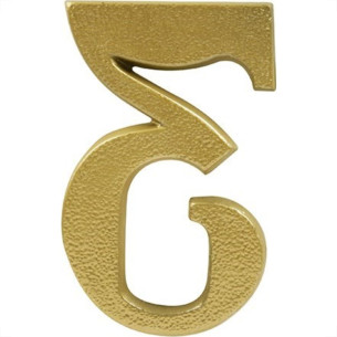 Numero Colonial Pvc Apartamento Caiado 3 - Kit C/10