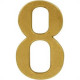 Numero Colonial Pvc Apartamento Caiado 8 - Kit C/10