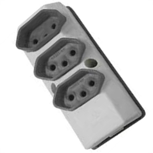 Tomada Barra Perlex Tripla 2 Polos +Terra 10A Cinza 2100/2 Tomada Barra Perlex Tripla 2 Polos +Terra 10A Cinza 2100/2
