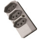 Tomada Barra Perlex Tripla 2 Polos +Terra 20A Cinza 2120/2 Tomada Barra Perlex Tripla 2 Polos +Terra 20A Cinza 2120/2