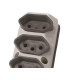 Tomada Barra Perlex Tripla 2 Polos +Terra 20A Cinza 2120/2 Tomada Barra Perlex Tripla 2 Polos +Terra 20A Cinza 2120/2