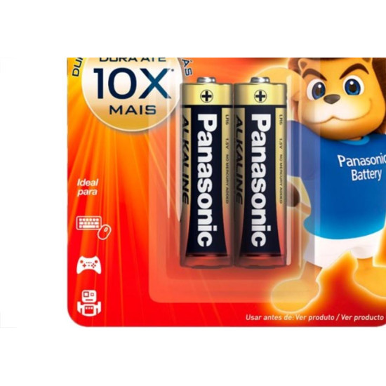 Pilha Panasonic Alcalina Pequena Aa Cartela 2 Pecas Lr6Xab/2B192 Pilha Panasonic Alcalina Pequena Aa Cartela 2 Pecas Lr6Xab/2B192