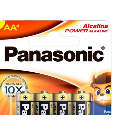Pilha Panasonic Alcalina Pequena Aa Cartela 4 Pecas Lr6Xab/4B192 Pilha Panasonic Alcalina Pequena Aa Cartela 4 Pecas Lr6Xab/4B192