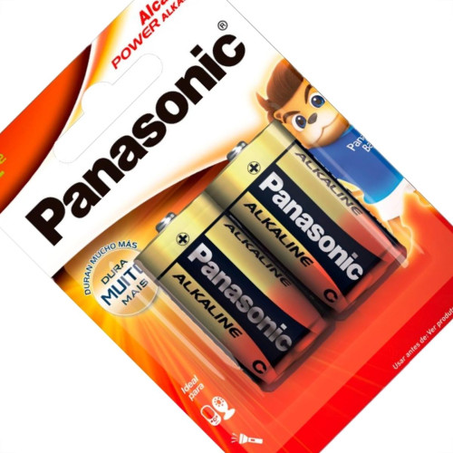 Pilha Panasonic Alcalina Media Cartela 2 Pecas Lr14Xab/2B Pilha Panasonic Alcalina Media Cartela 2 Pecas Lr14Xab/2B