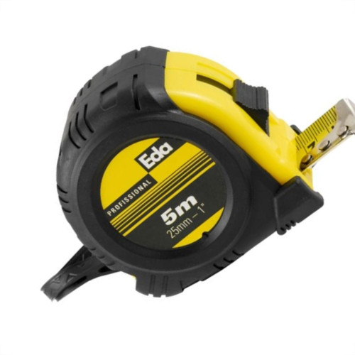 Trena Eda Emborrachada 5M/25Mm Com Trava +Ima 8Nk Trena Eda Emborrachada 5M/25Mm Com Trava +Ima 8Nk