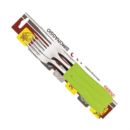 Garfo Simonagio Mesa Pratika 3 Pecas Verde 332/3 Garfo Simonagio Mesa Pratika 3 Pecas Verde 332/3