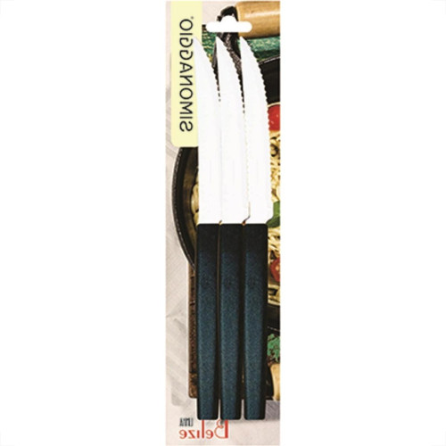 Faca Simonaggio Mesa Belize 3Pecas Preta 101.103.0301.002 Faca Simonaggio Mesa Belize 3Pecas Preta 101.103.0301.002