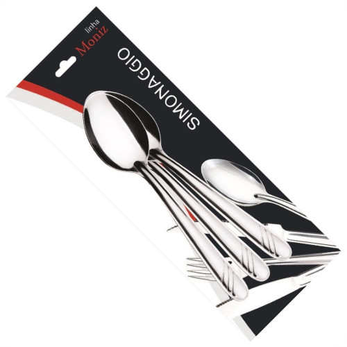 Colher Simonaggio Sobremesa Moniz3Pecas Inox 200.103.0102.300 Colher Simonaggio Sobremesa Moniz3Pecas Inox 200.103.0102.300