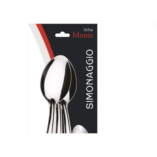 Colher Simonaggio Sobremesa Moniz3Pecas Inox 200.103.0102.300 Colher Simonaggio Sobremesa Moniz3Pecas Inox 200.103.0102.300