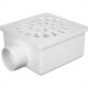 Ralo Sifonado Krona 100X52X40 Quadrada Branco 931 Ralo Sifonado Krona 100X52X40 Quadrada Branco 931