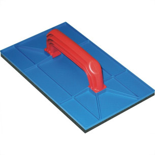 Desempenadeira Pvc Zumplast 12X22 Com Borracha Azul 2275