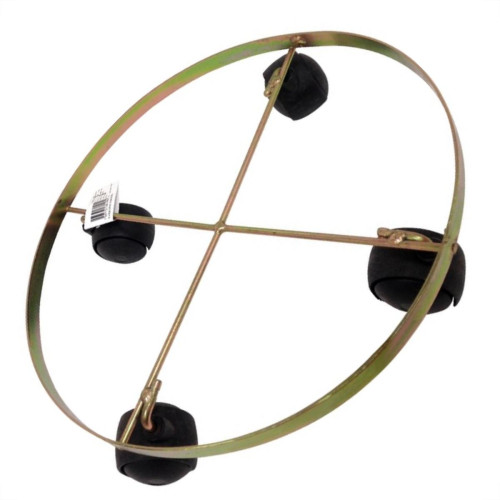 Suporte Para Vaso Iguatemi N.5 Rasteiro 31Cm Com 4 Rodas Bicromatizado 139 Suporte Para Vaso Iguatemi N.5 Rasteiro 31Cm Com 4 Rodas Bicromatizado 139