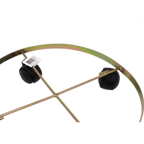Suporte Para Vaso Iguatemi N.5 Rasteiro 31Cm Com 4 Rodas Bicromatizado 139 Suporte Para Vaso Iguatemi N.5 Rasteiro 31Cm Com 4 Rodas Bicromatizado 139