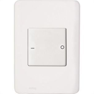 Kit C/2 - Conjunto Perlex Aros 4X2 Branco Com Placa(1Bipo...