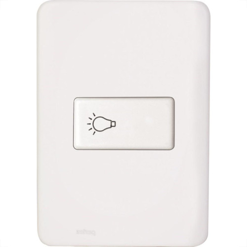 Kit C/2 - Conjunto Perlex Aros 4X2 Branco Com Placa(1Camp... Kit C/2 - Conjunto Perlex Aros 4X2 Branco Com Placa(1Camp...