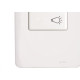 Kit C/2 - Conjunto Perlex Aros 4X2 Branco Com Placa(1Camp... Kit C/2 - Conjunto Perlex Aros 4X2 Branco Com Placa(1Camp...
