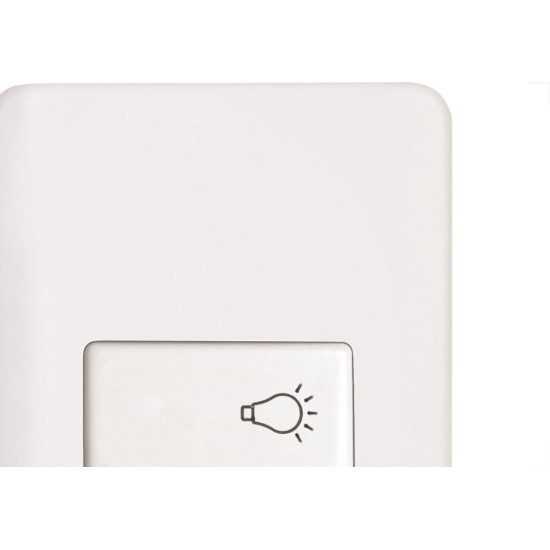 Kit C/2 - Conjunto Perlex Aros 4X2 Branco Com Placa(1Camp... Kit C/2 - Conjunto Perlex Aros 4X2 Branco Com Placa(1Camp...