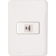 Kit C/5 - Conjunto Perlex Aros 4X2 Branco Com Placa(1Toma... Kit C/5 - Conjunto Perlex Aros 4X2 Branco Com Placa(1Toma...