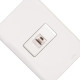 Kit C/5 - Conjunto Perlex Aros 4X2 Branco Com Placa(1Toma... Kit C/5 - Conjunto Perlex Aros 4X2 Branco Com Placa(1Toma...