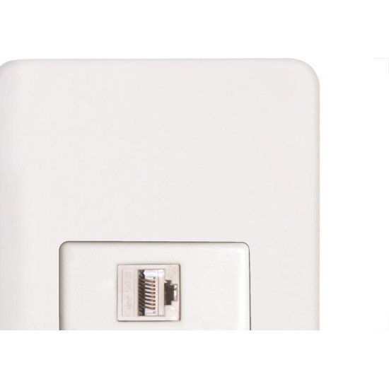 Kit C/5 - Conjunto Perlex Aros 4X2 Branco Com Placa(1Toma... Kit C/5 - Conjunto Perlex Aros 4X2 Branco Com Placa(1Toma...
