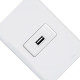 Conjunto Perlex Aros 4X2 Branco Com Placa(1Tomada Usb) 7317 Conjunto Perlex Aros 4X2 Branco Com Placa(1Tomada Usb) 7317