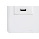 Conjunto Perlex Aros 4X2 Branco Com Placa(1Tomada Usb) 7317 Conjunto Perlex Aros 4X2 Branco Com Placa(1Tomada Usb) 7317