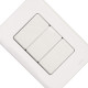 Conjunto Perlex Aros 4X2 Branco Com Placa(3Simples) 7383 Conjunto Perlex Aros 4X2 Branco Com Placa(3Simples) 7383