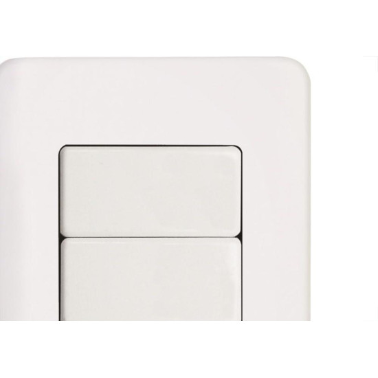 Conjunto Perlex Aros 4X2 Branco Com Placa(3Simples) 7383 Conjunto Perlex Aros 4X2 Branco Com Placa(3Simples) 7383