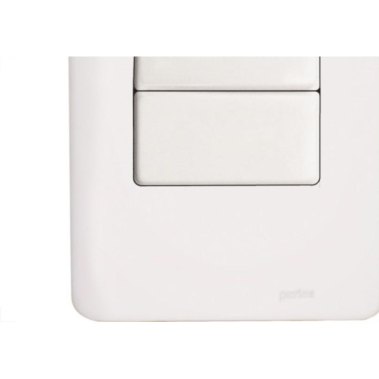 Kit C/5 - Conjunto Perlex Aros 4X2 Branco Com Placa(2Para... Kit C/5 - Conjunto Perlex Aros 4X2 Branco Com Placa(2Para...