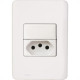 Kit C/5 - Conjunto Perlex Aros 4X2 Branco Com Placa(1Simp... Kit C/5 - Conjunto Perlex Aros 4X2 Branco Com Placa(1Simp...