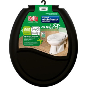 Assento Sanitario Herc Prime Almofadado Preto 2392