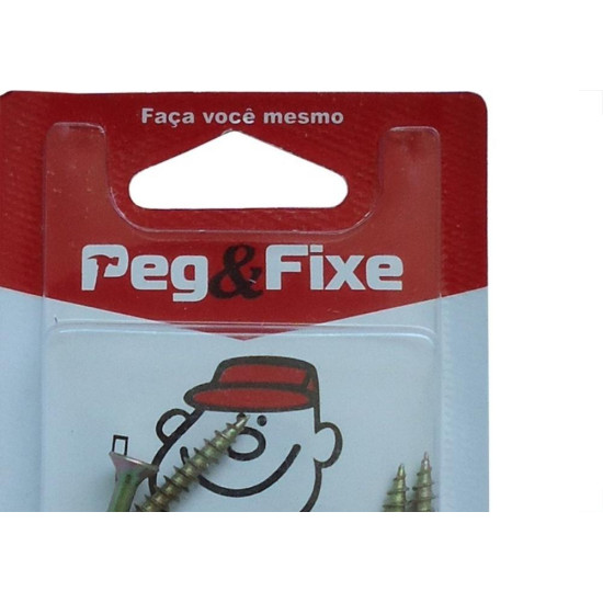 Cartela Parafuso Madeira Phillips Chata 4,5 X 40Mm Peg&Fixe 8 Pecas Apac/08 Cartela Parafuso Madeira Phillips Chata 4,5 X 40Mm Peg&Fixe 8 Pecas Apac/08