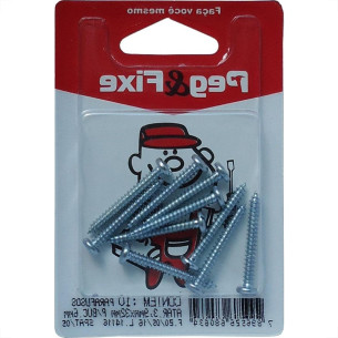 Cartela Parafuso Auto Atarrachante Panela 3,9 X 32Mm Peg&Fixe 10 Pecas  Apat/05