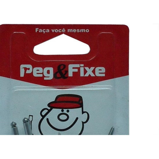 Cartela Rebite Repuxo Aluminio 4 X 12Mm Peg&Fixe 10 Pecas Areb/08 Cartela Rebite Repuxo Aluminio 4 X 12Mm Peg&Fixe 10 Pecas Areb/08