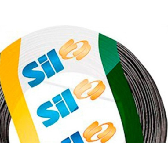 Fio Solido Sil 6,0Mm Preto 100M 
