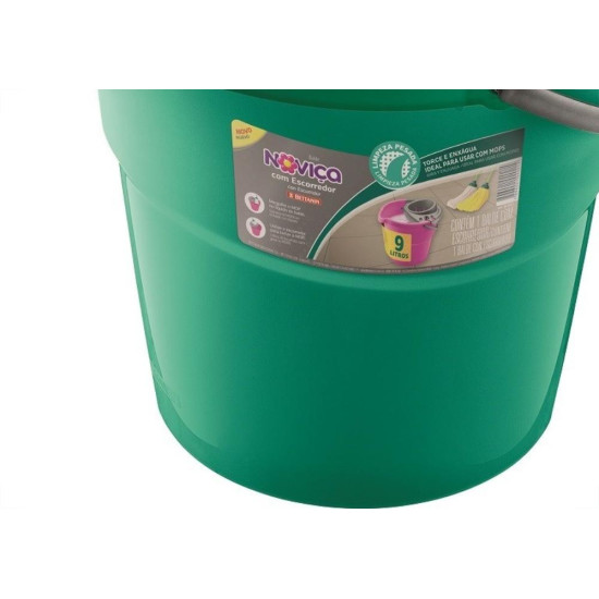 Balde Com Espremedor 09 Litros Novica Bt2021 Balde Com Espremedor 09 Litros Novica Bt2021