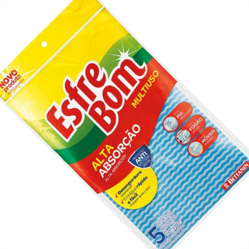 Pano Limpeza Esfrebom/Sekito Multiuso Azul Blister 49055 Pano Limpeza Esfrebom/Sekito Multiuso Azul Blister 49055