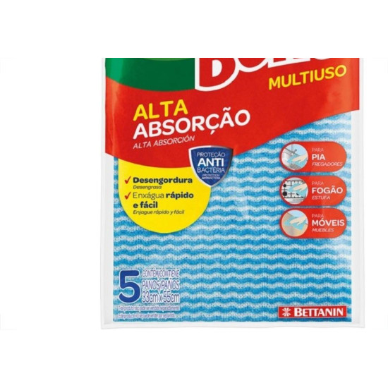Pano Limpeza Esfrebom/Sekito Multiuso Azul Blister 49055 Pano Limpeza Esfrebom/Sekito Multiuso Azul Blister 49055