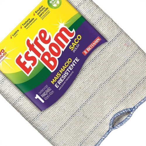 Pano Limpeza Esfrebom Ecologico Saco Rodo Bt4982 Pano Limpeza Esfrebom Ecologico Saco Rodo Bt4982
