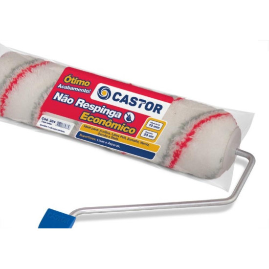 Rolo La Castor Sem Respingo Economico 23Cm Com Cabo 334