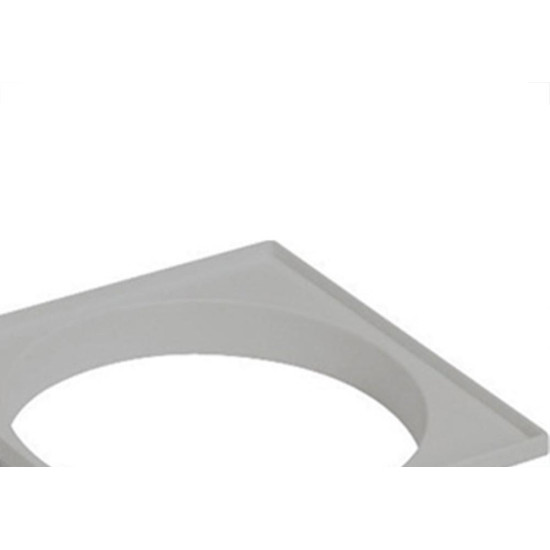 Porta Grelha Quadrada Amanco Cinza 15Cm 11770 Porta Grelha Quadrada Amanco Cinza 15Cm 11770