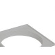 Porta Grelha Quadrada Amanco Cinza 15Cm 11770 Porta Grelha Quadrada Amanco Cinza 15Cm 11770