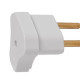 Pino Triangulo 2 Polos Ilumi 10A Branco 1443Pct - Kit C/10 Pino Triangulo 2 Polos Ilumi 10A Branco 1443Pct - Kit C/10