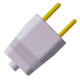 Pino Macho 2 Polos Ilumi 10A Cinza 1401Pct - Kit C/10 Pino Macho 2 Polos Ilumi 10A Cinza 1401Pct - Kit C/10