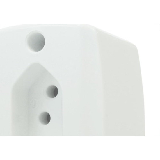 Tomada Externa Ilumi 2 Polos +Terra 20A Branca 16517Pct - Kit C/10 Tomada Externa Ilumi 2 Polos +Terra 20A Branca 16517Pct - Kit C/10