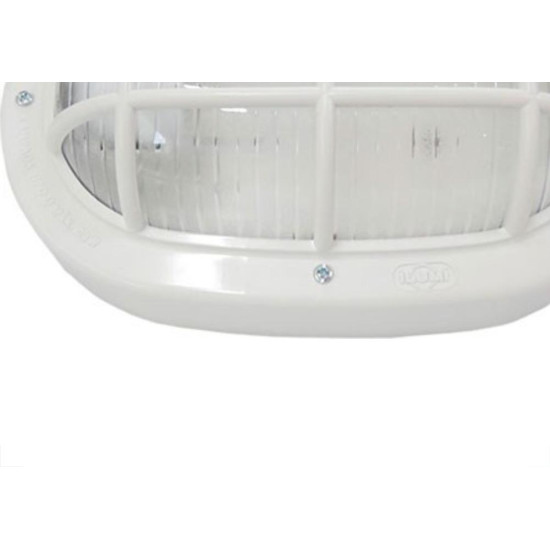 Luminaria Tartaruga Pvc Ilumi Oval Branca 16110 Luminaria Tartaruga Pvc Ilumi Oval Branca 16110