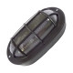 Luminaria Tartaruga Pvc Ilumi Oval Preta 1611 Luminaria Tartaruga Pvc Ilumi Oval Preta 1611